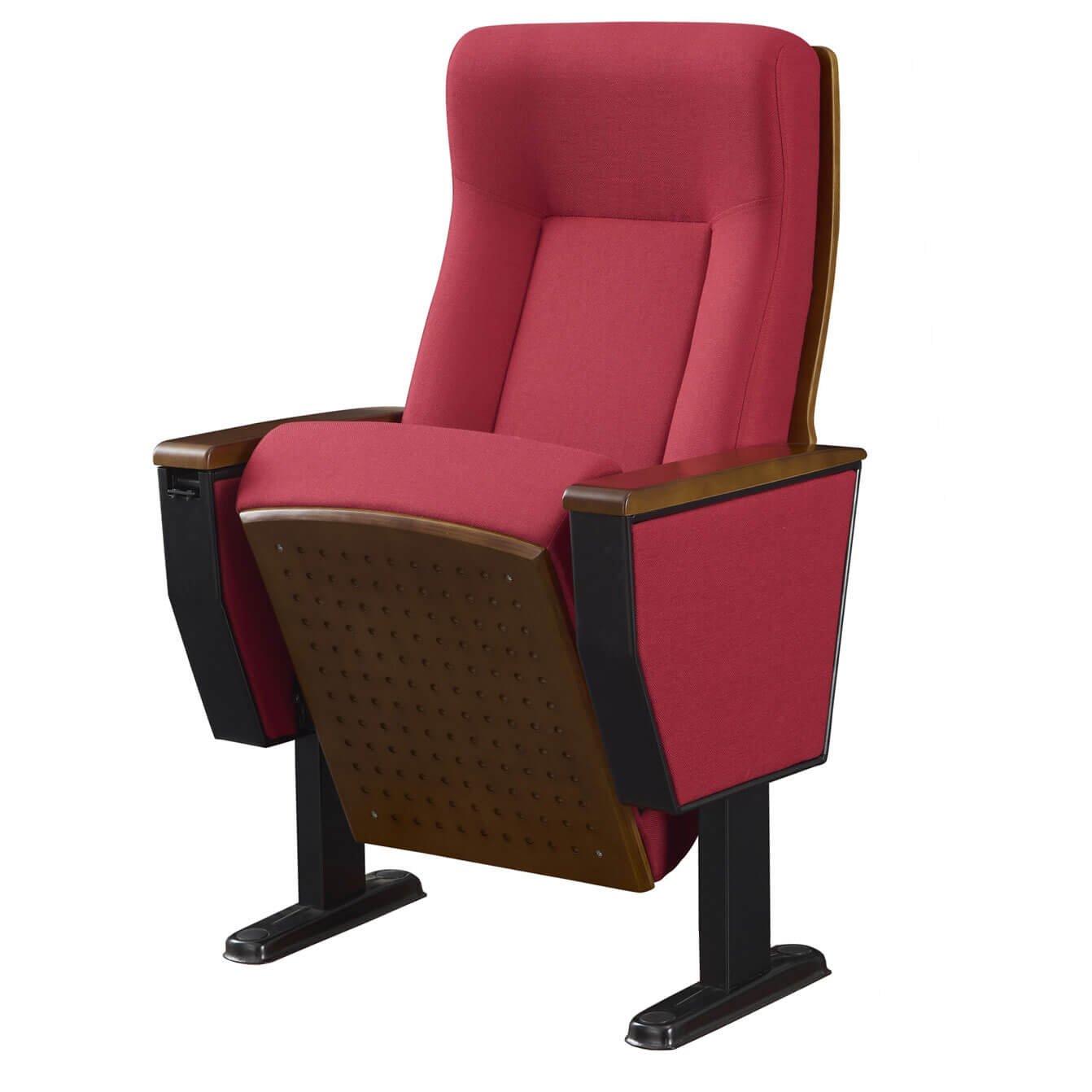 Conference chair with front foldable writing pad