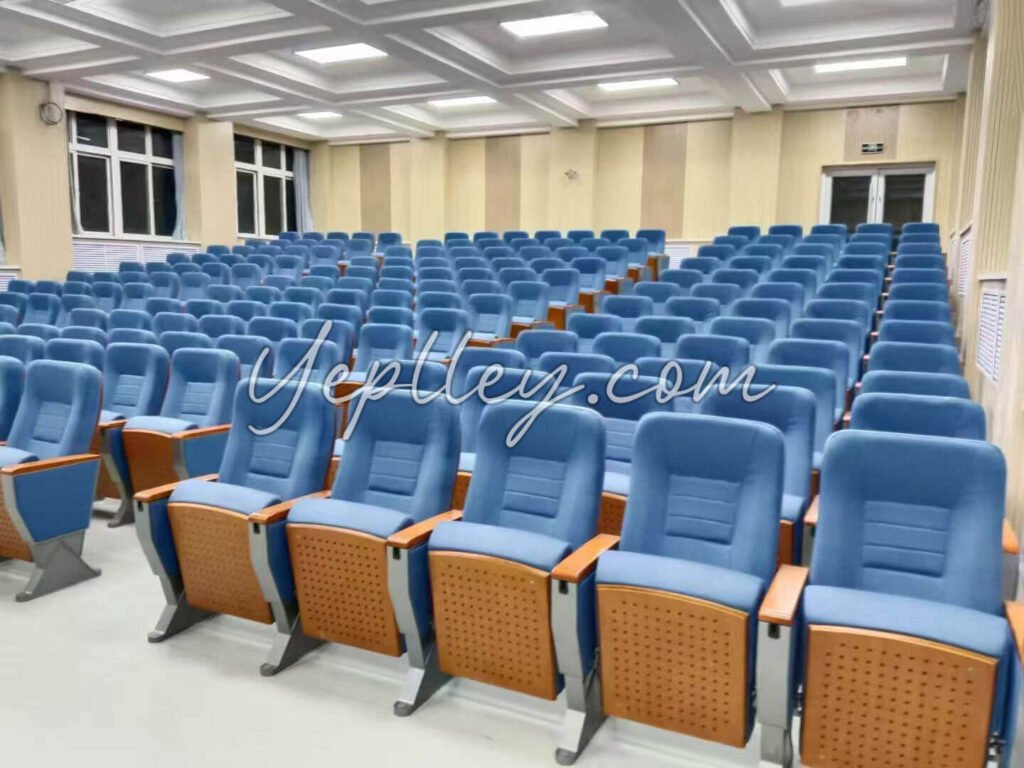 Tiered classroom in Nanchang equipped with fixed auditorium chairs