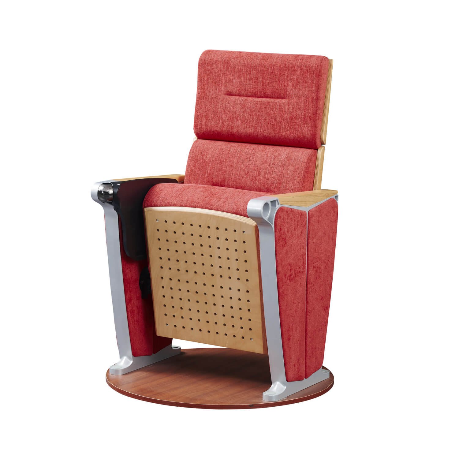 Yeplley patented auditorium seating with aluminum alloy legs and ergonomic luxury design