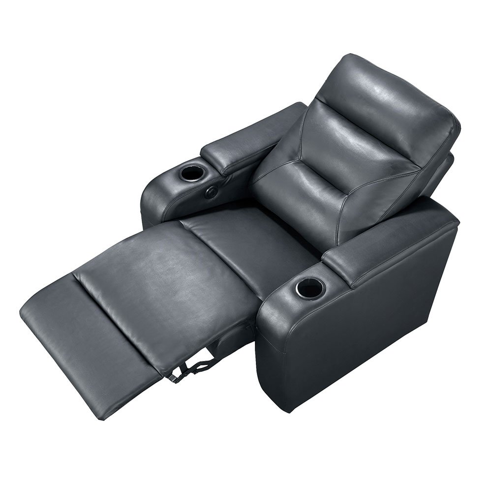 Best seating for home theater room with customizable leather recliners