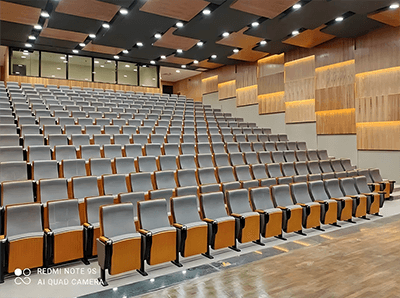 showing the custom chair auditorium seating feature