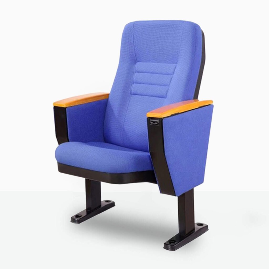Auditorium seats for schools with plastic backrest