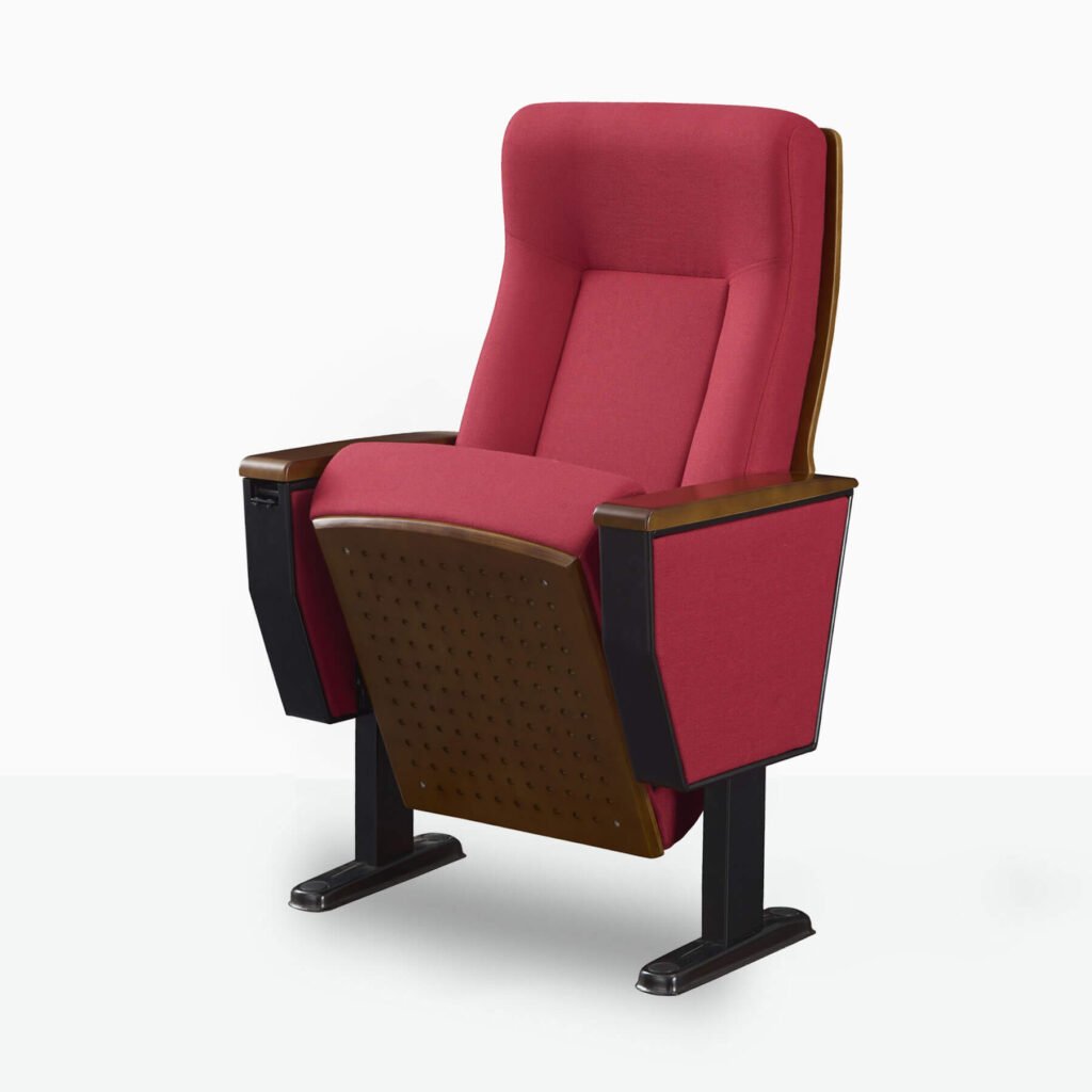 Large auditorium seating fixed to concrete floor