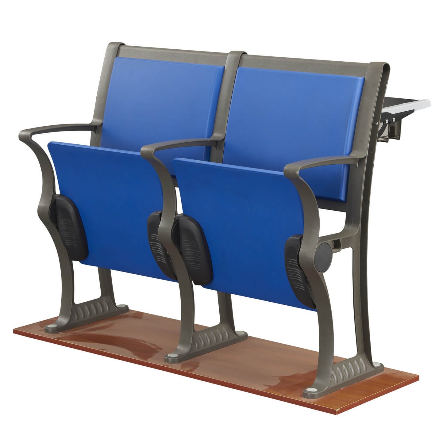 Lecture hall chair with optional molded PU backrest upgrade