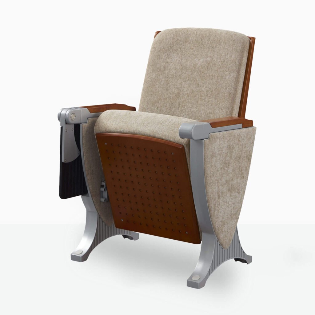 auditorium chair premium front writing tablet extended view