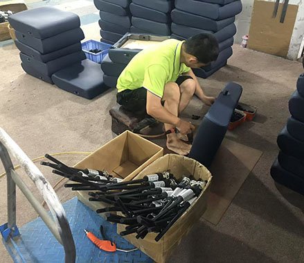 auditorium chair seat spring mechanism installation process