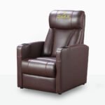 Affordable home theater seating with premium leather recliner design