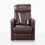 Luxury IMAX theater chair with high-density foam and solid wood frame