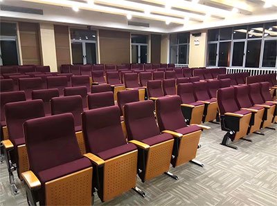 Xiangtan training hall theatre seating manufacturer project – front view